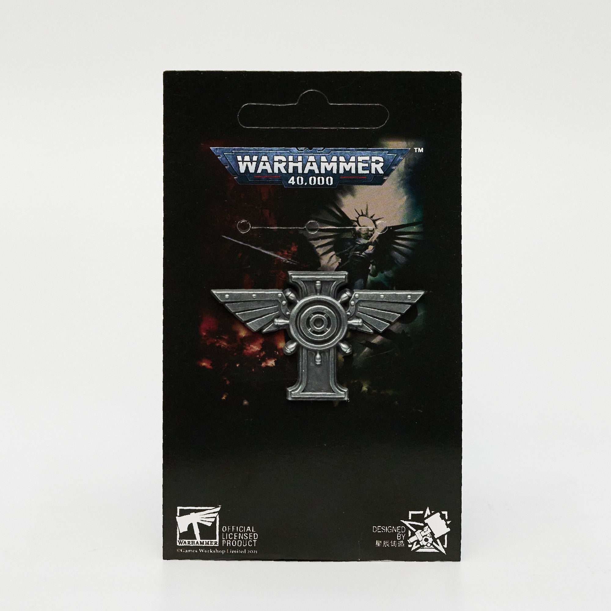 Warhammer 40K Peripheral Products Navis Imperialis Brooch Silver Pin Badge Starforged